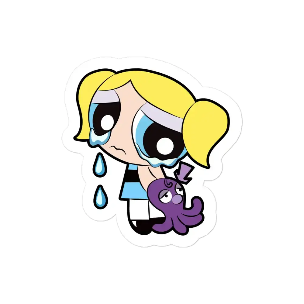The Powerpuff Girls Bubbles weint Sticker