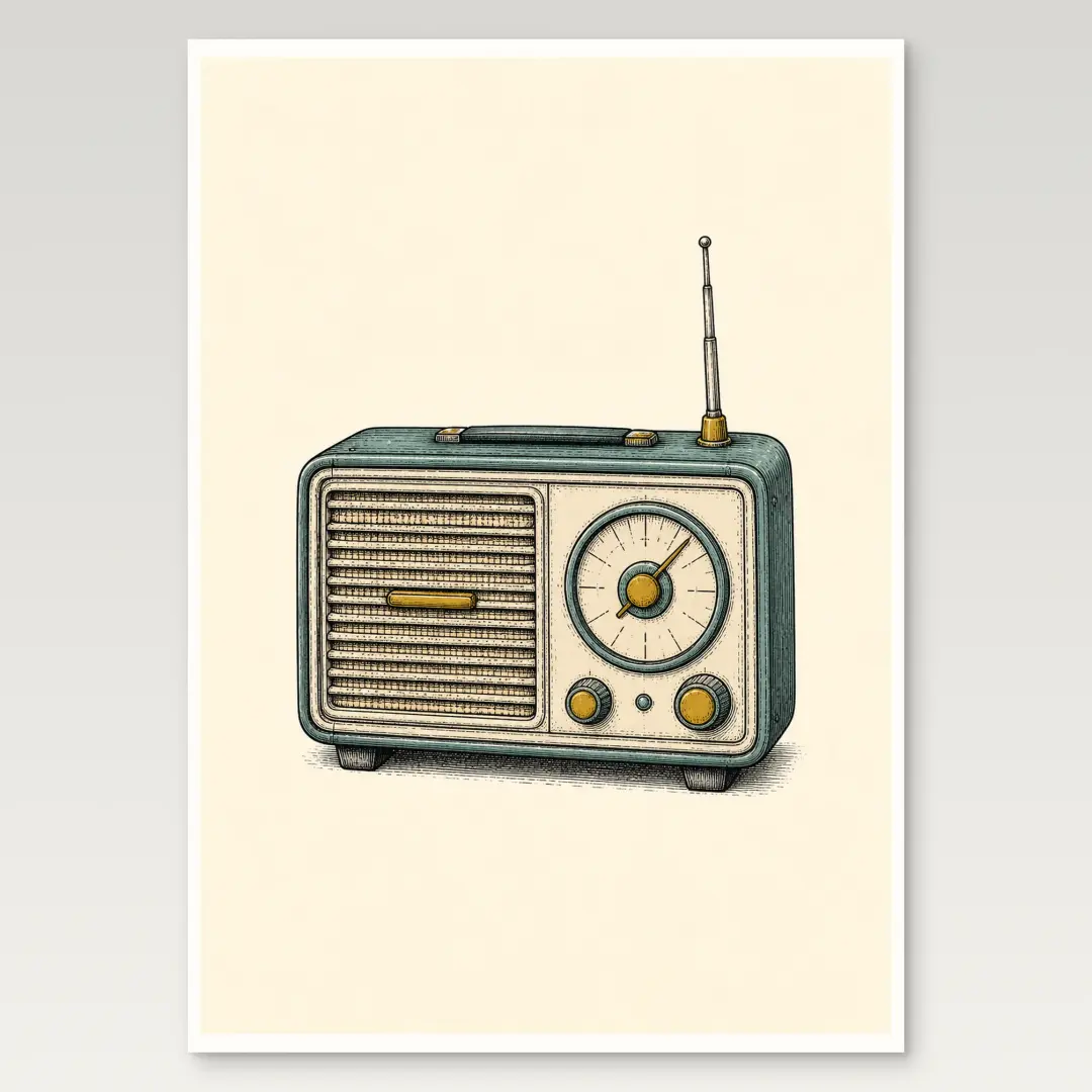 Vintage Radio Poster