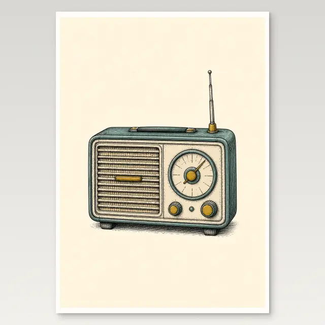 Vintage Radio Poster
