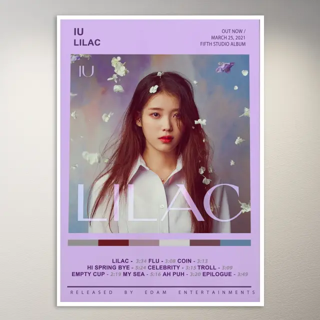 IU - Lilac Albumcover-Poster | K-Pop-Poster