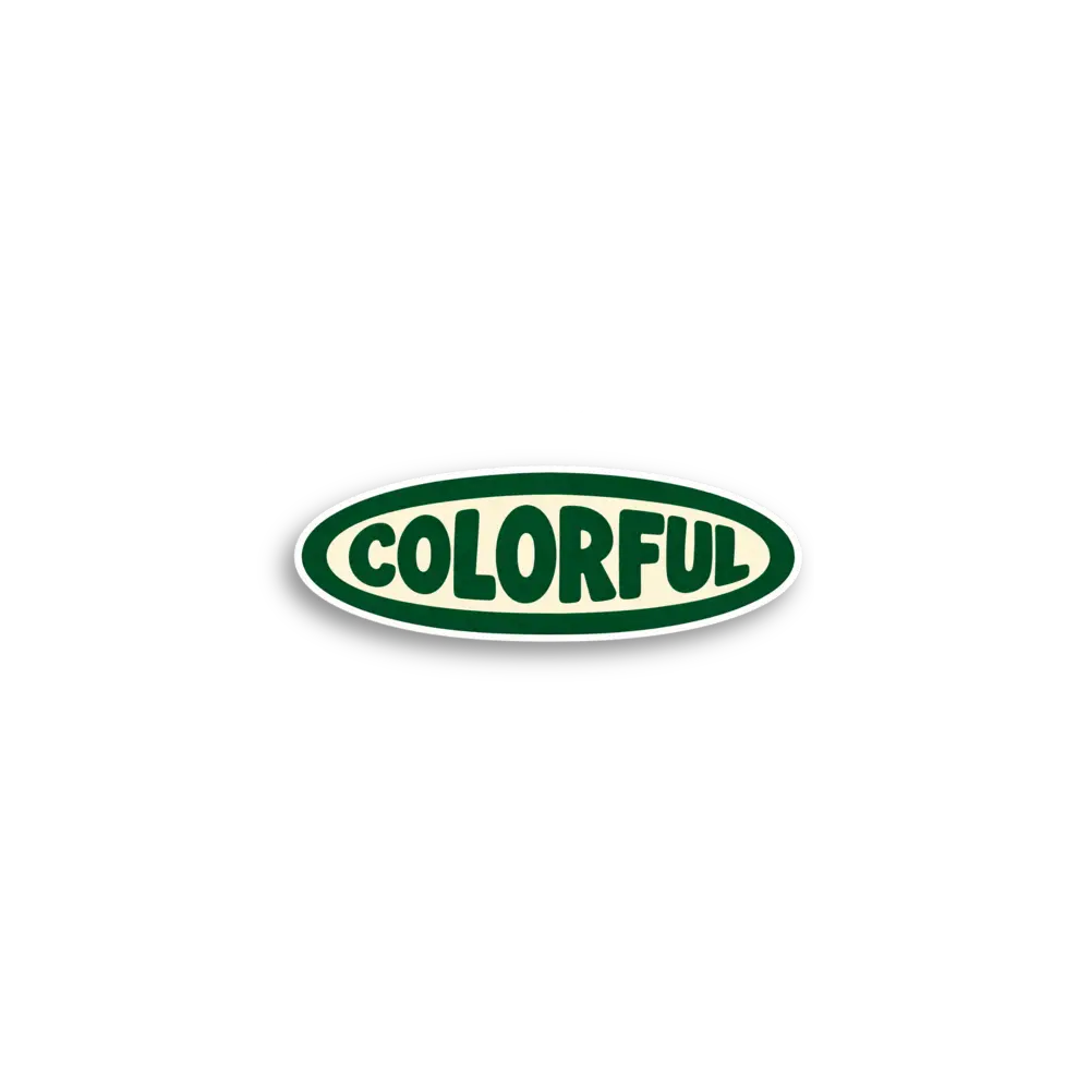 Colorful Badge Sticker