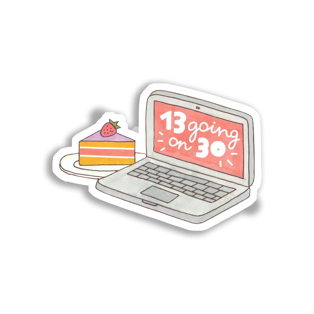 ملصق 13 Going on 30 والكعكة