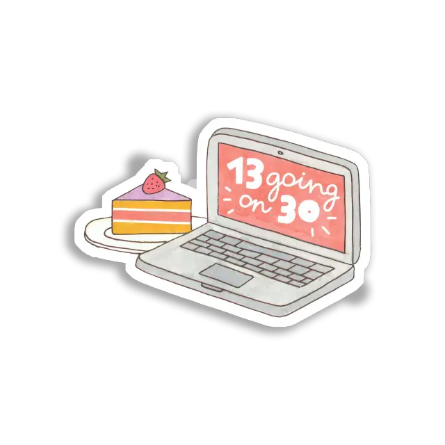 ملصق 13 Going on 30 والكعكة