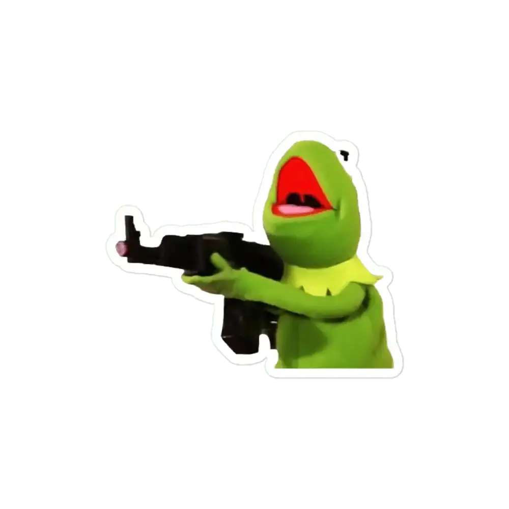 Pegatina Grito de Kermit