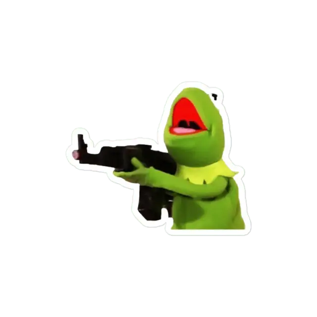 Kermit scream Sticker