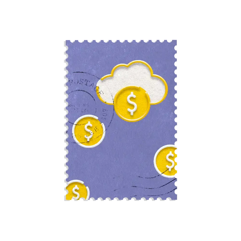 Geld-Finanz-Stempel-Sticker