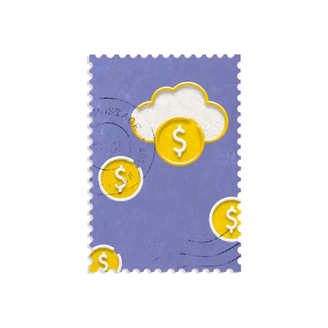 Geld-Finanz-Stempel-Sticker