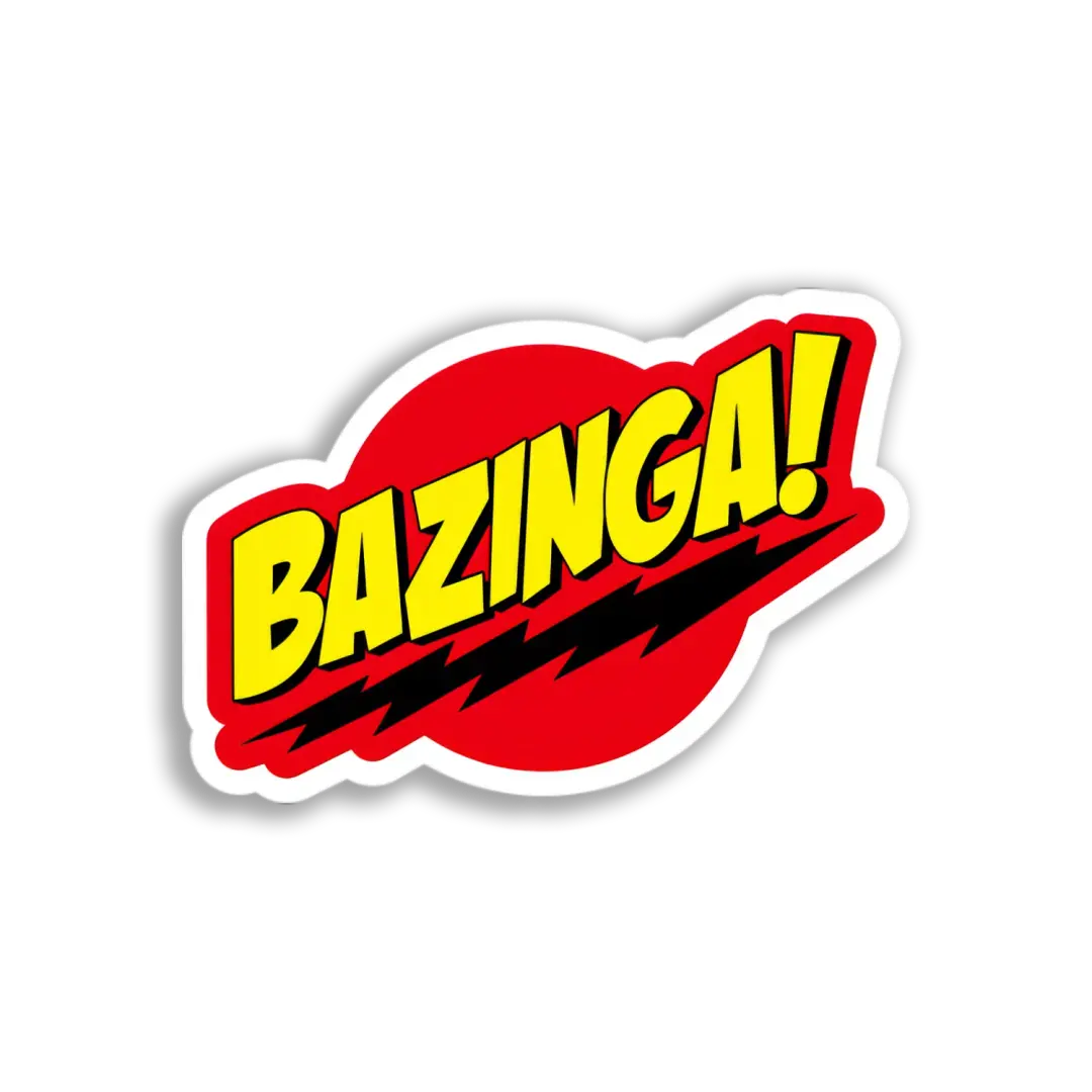 Bazinga! Comic Sound Effect Sticker