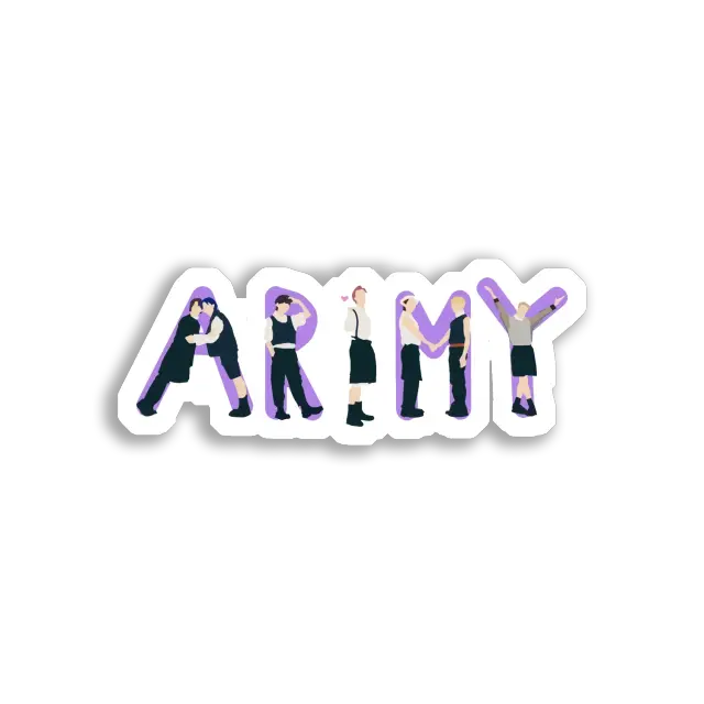 BTS Army lila Logo Sticker