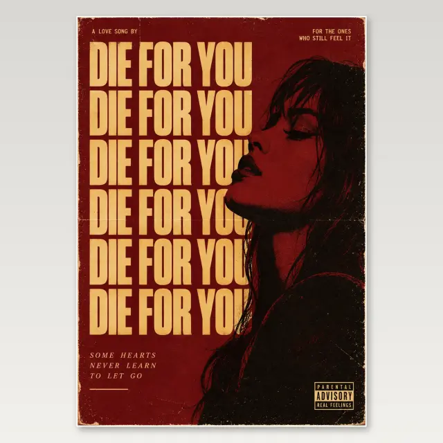 Die For You Purpurrot A4-Poster
