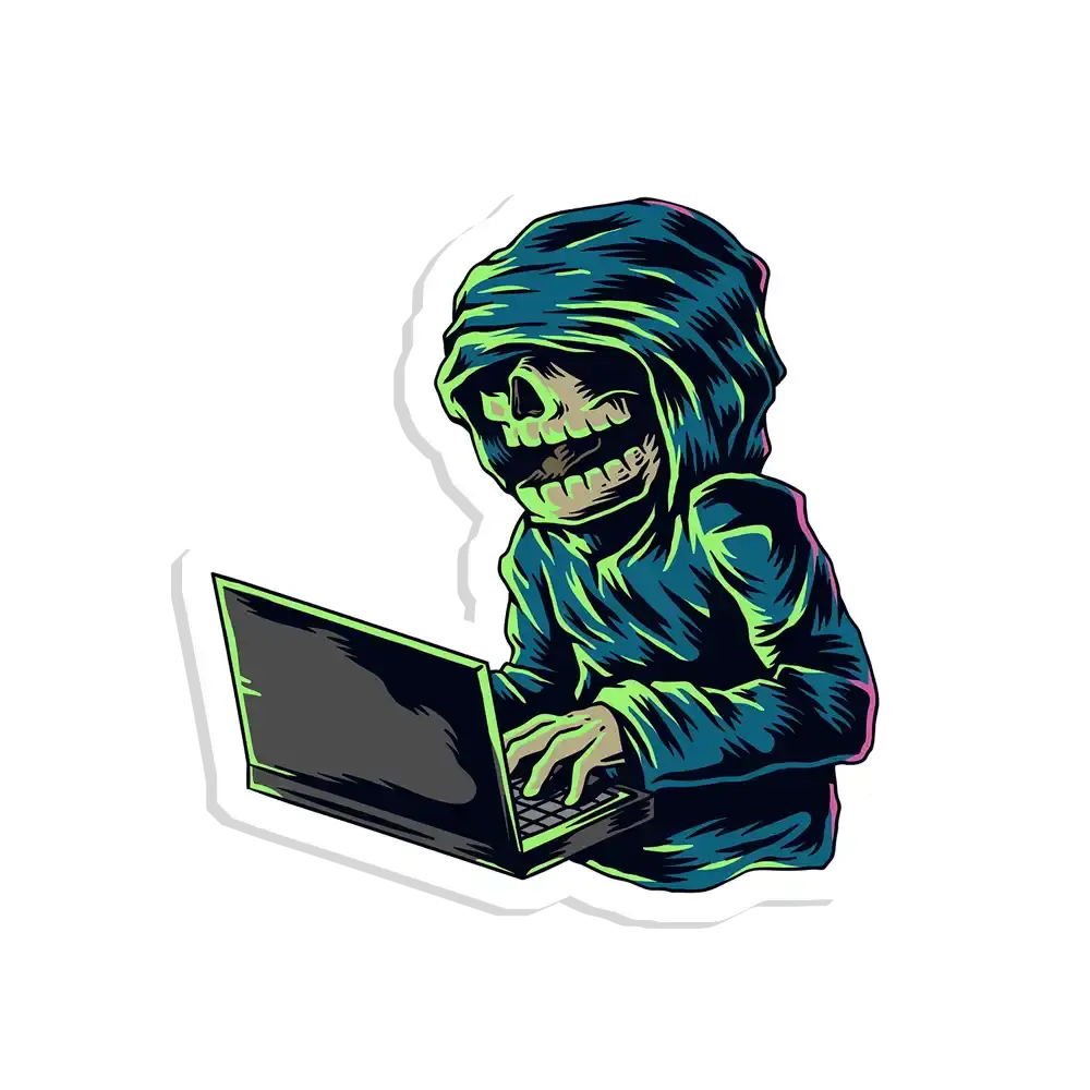 Pegatina de hacker