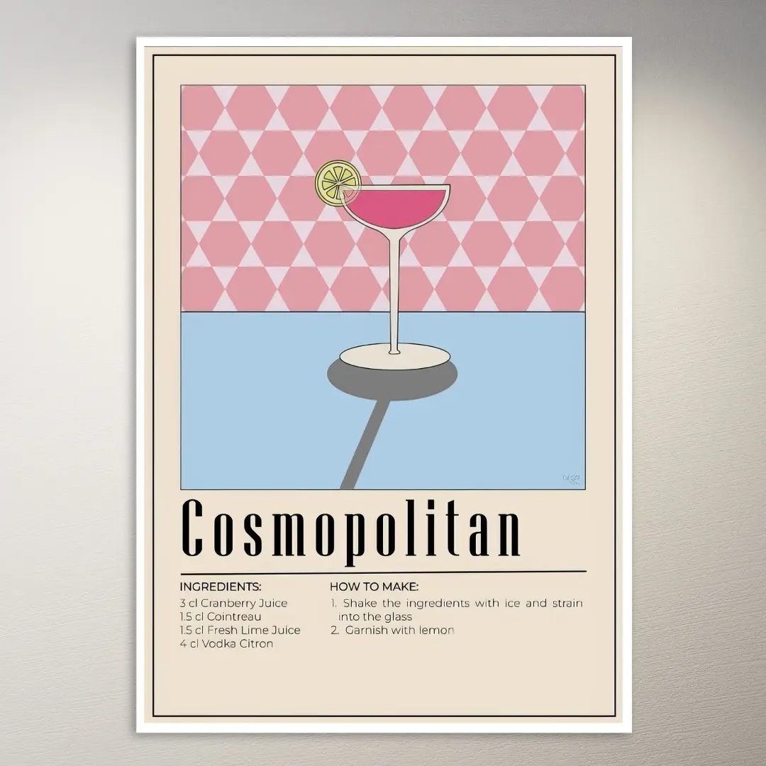 So machst du einen Cosmopolitan Poster