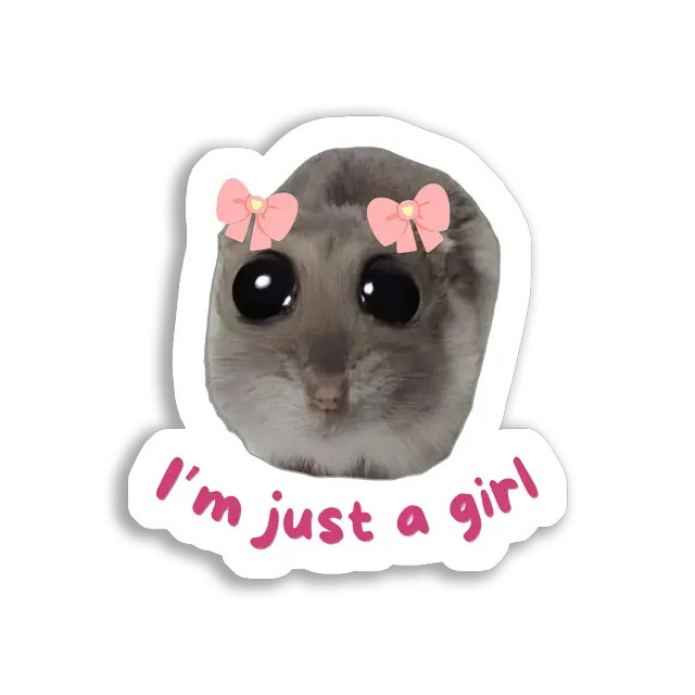 Pegatina Solo soy una chica
