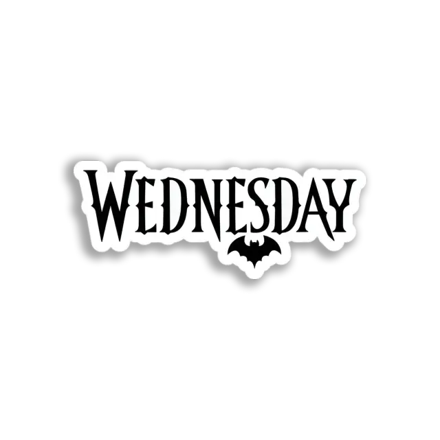 Wednesday Addams Style Sticker