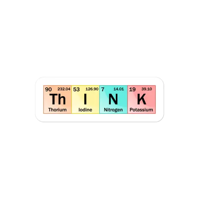 Periodic Table Think Sticker