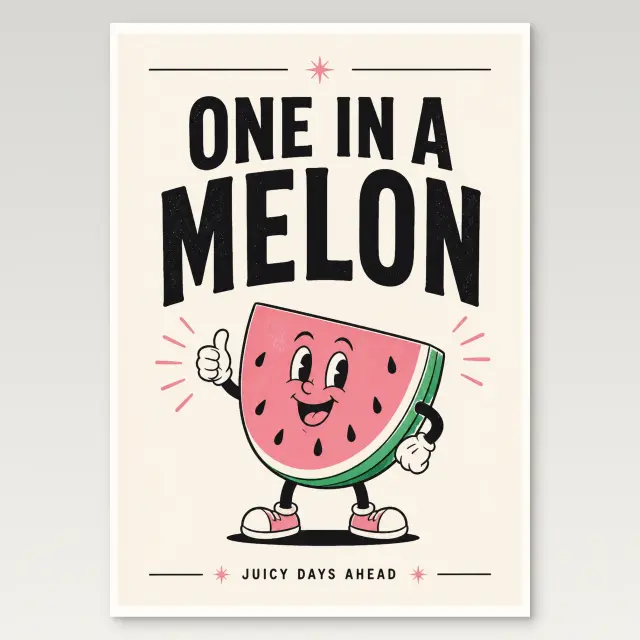 Wassermelonen-Poster