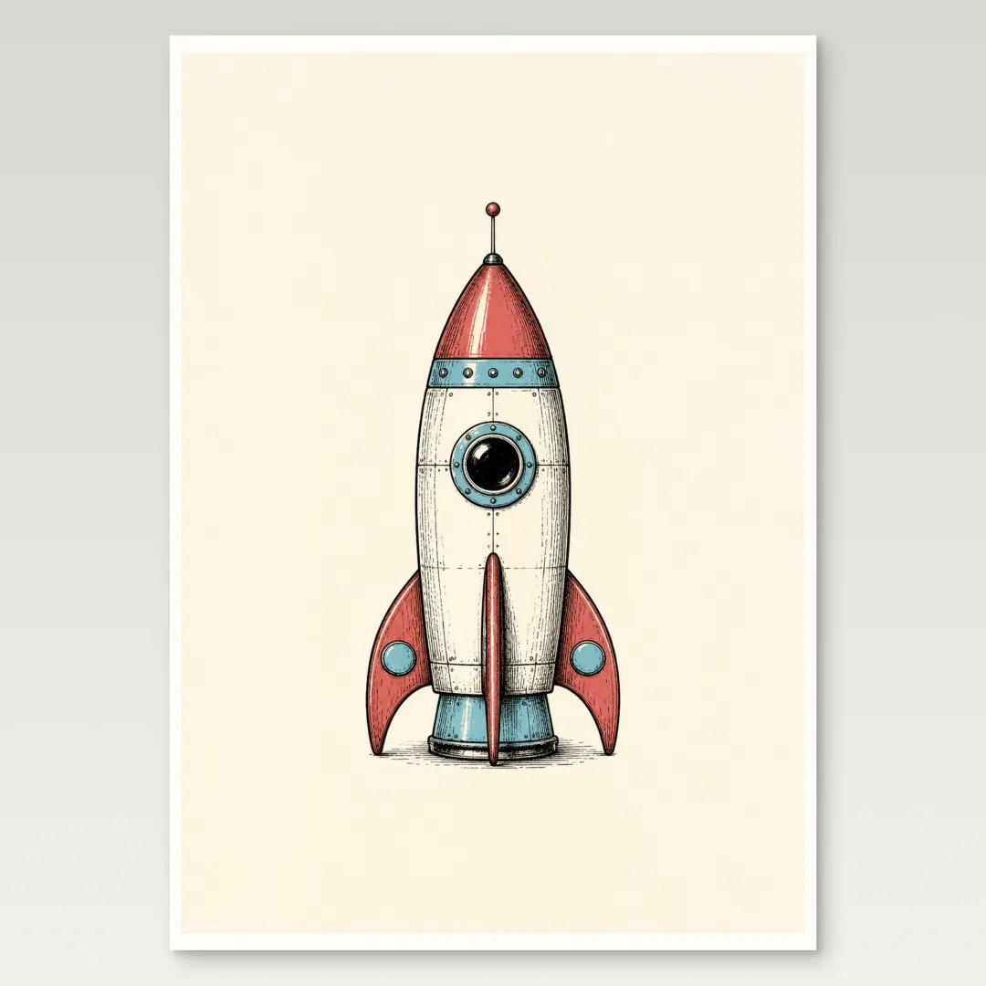 Toy Rocket Poster