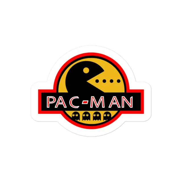 ملصق Pac-Man الجوراسي