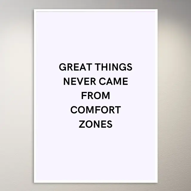 Motivational Quote Wall Poster