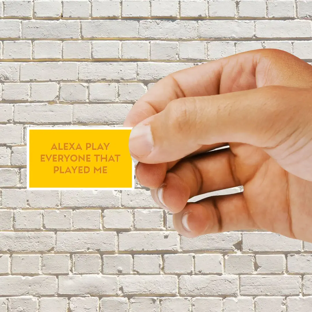 Alexa Play Everyone that Played Me Sticker