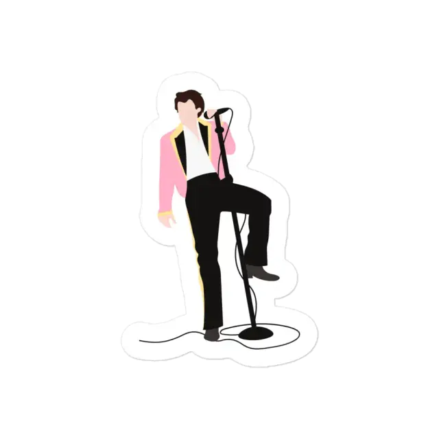 Harry Styles in pinker Jacke Sticker