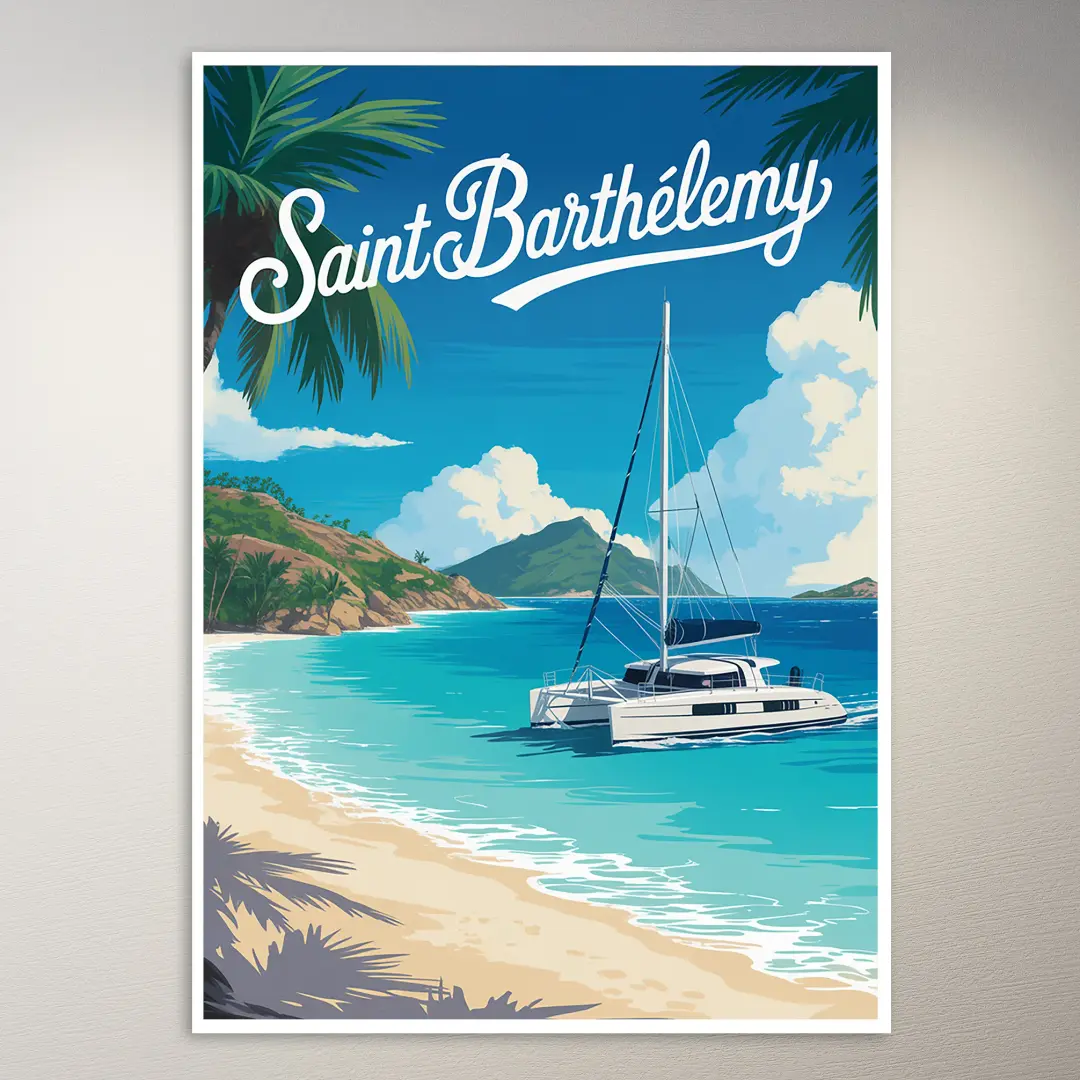Saint-Barthélemy Reiseposter