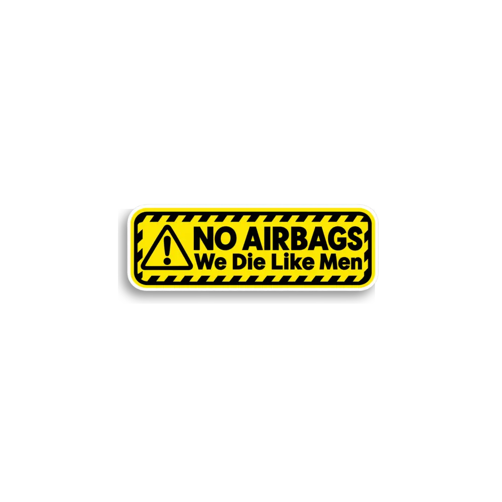 Keine Airbags Warn-Sticker