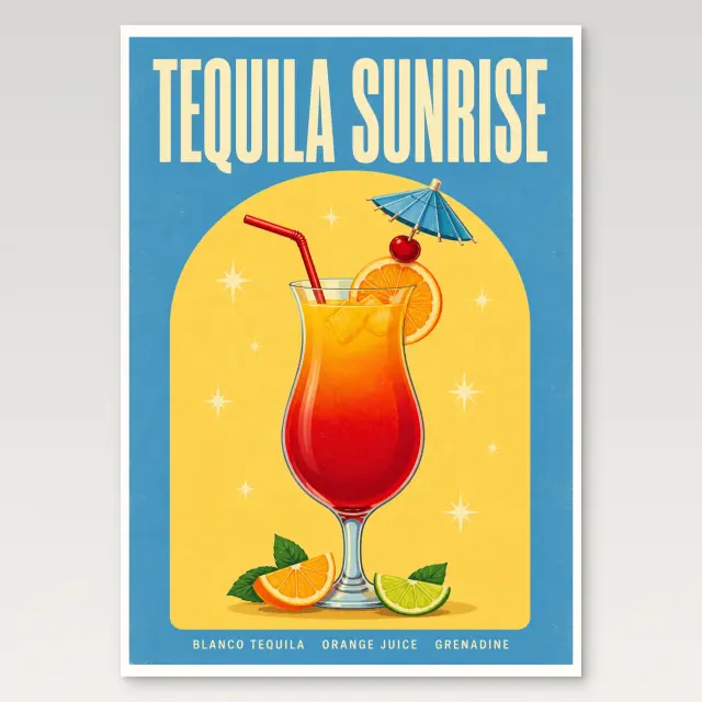 Tequila Sunrise Poster
