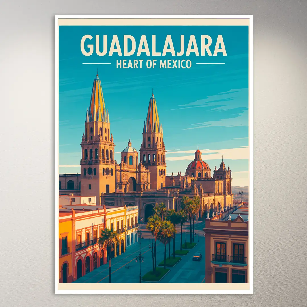 Guadalajara Reiseposter