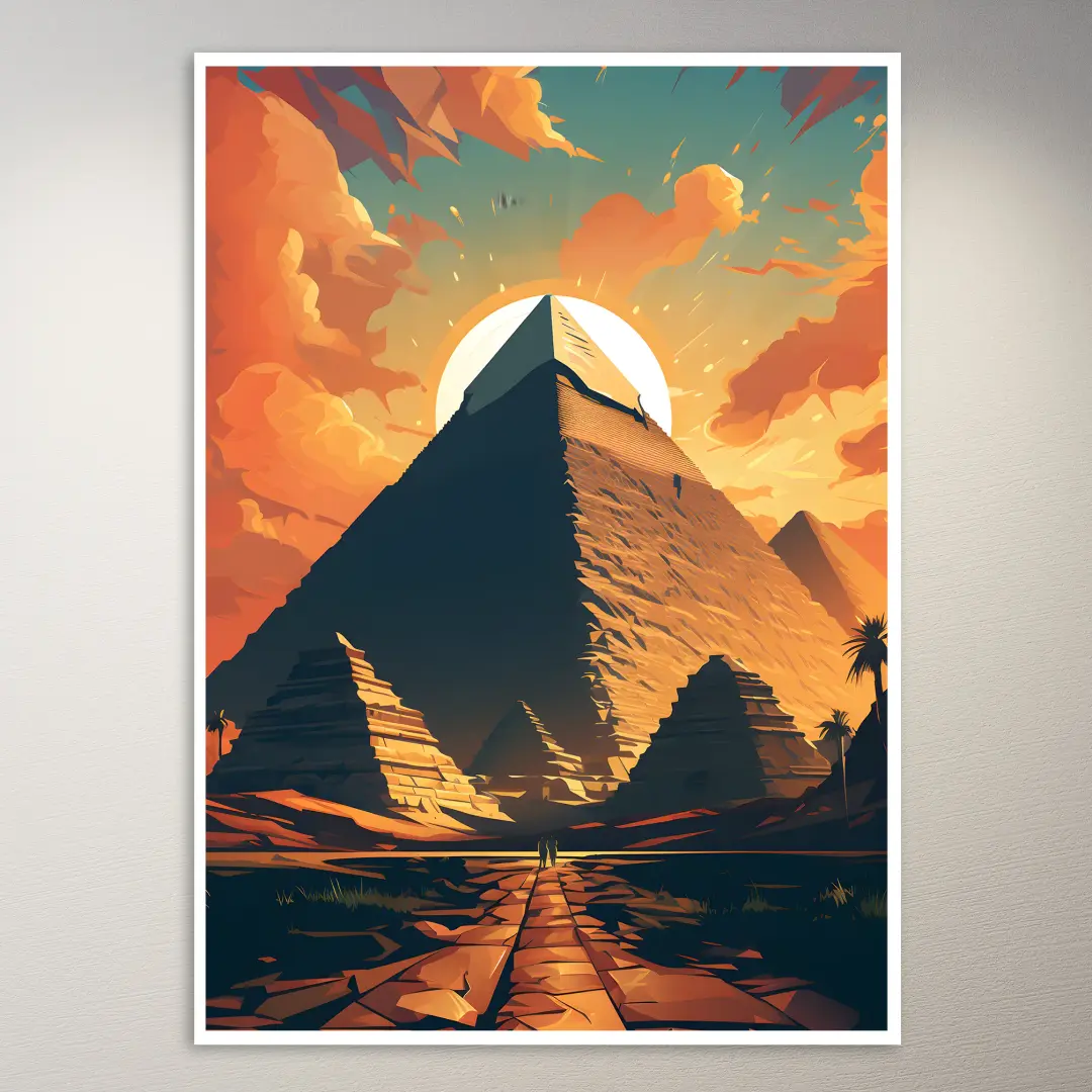 Die Pyramiden von Gizeh Poster
