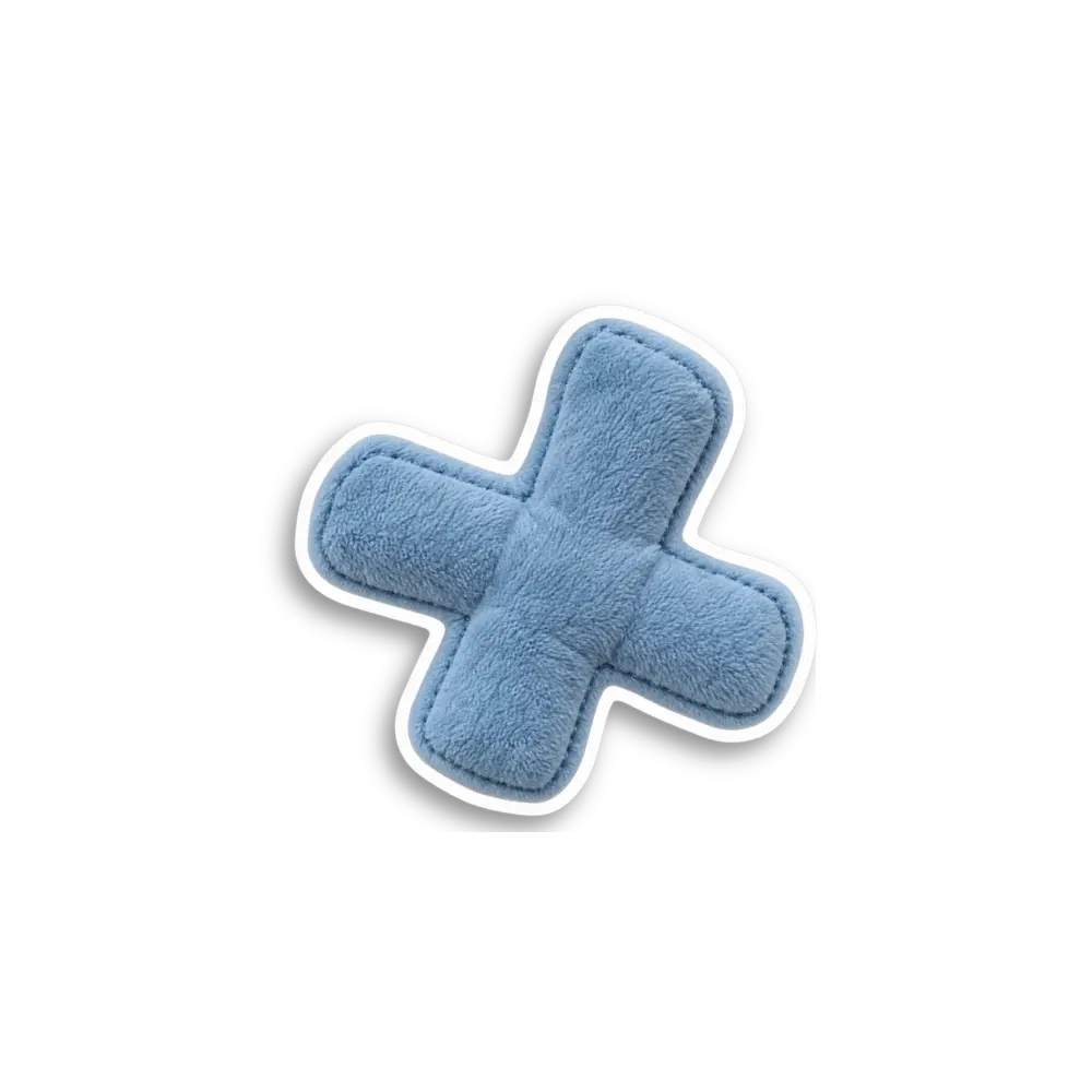 Blaues Kreuz Sticker