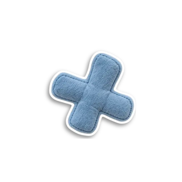 Blaues Kreuz Sticker