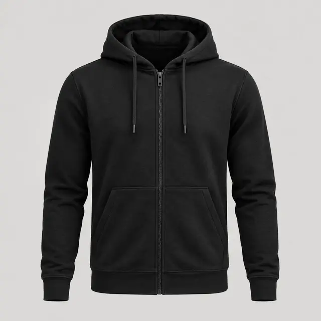 Skyline Tech Fleece Hoodie in Black