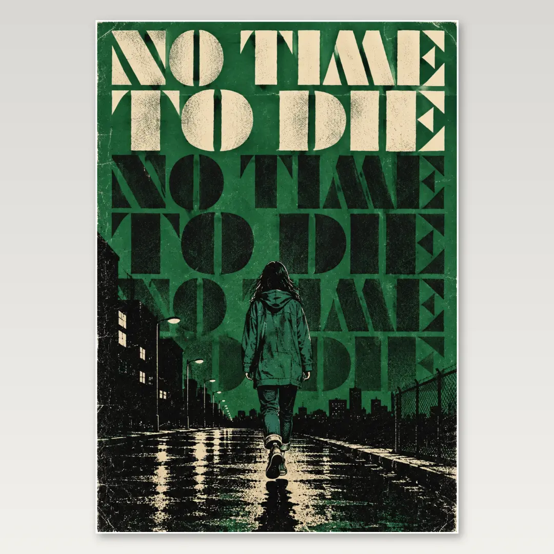 No Time To Die Indie A4 Poster