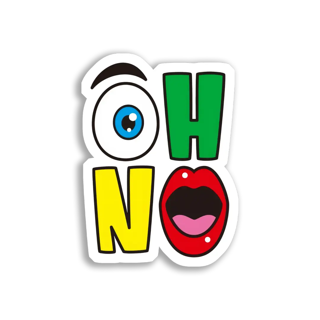 Oh No! Surprised Face Sticker