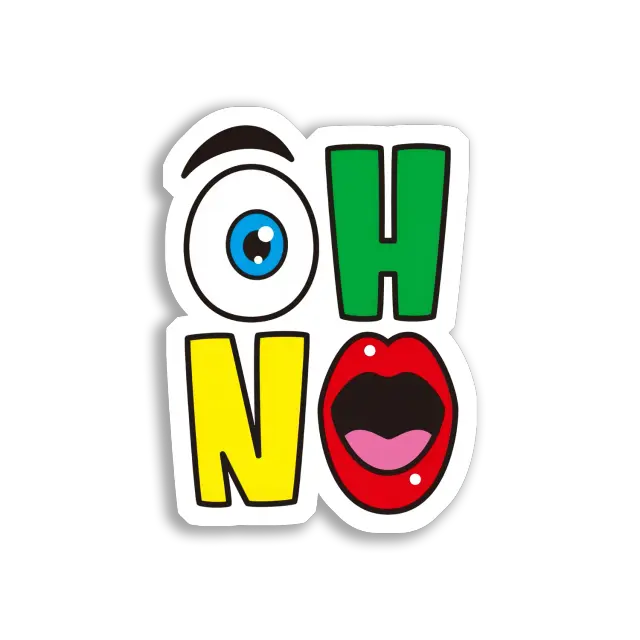 Oh nein! Überraschtes Gesicht Sticker