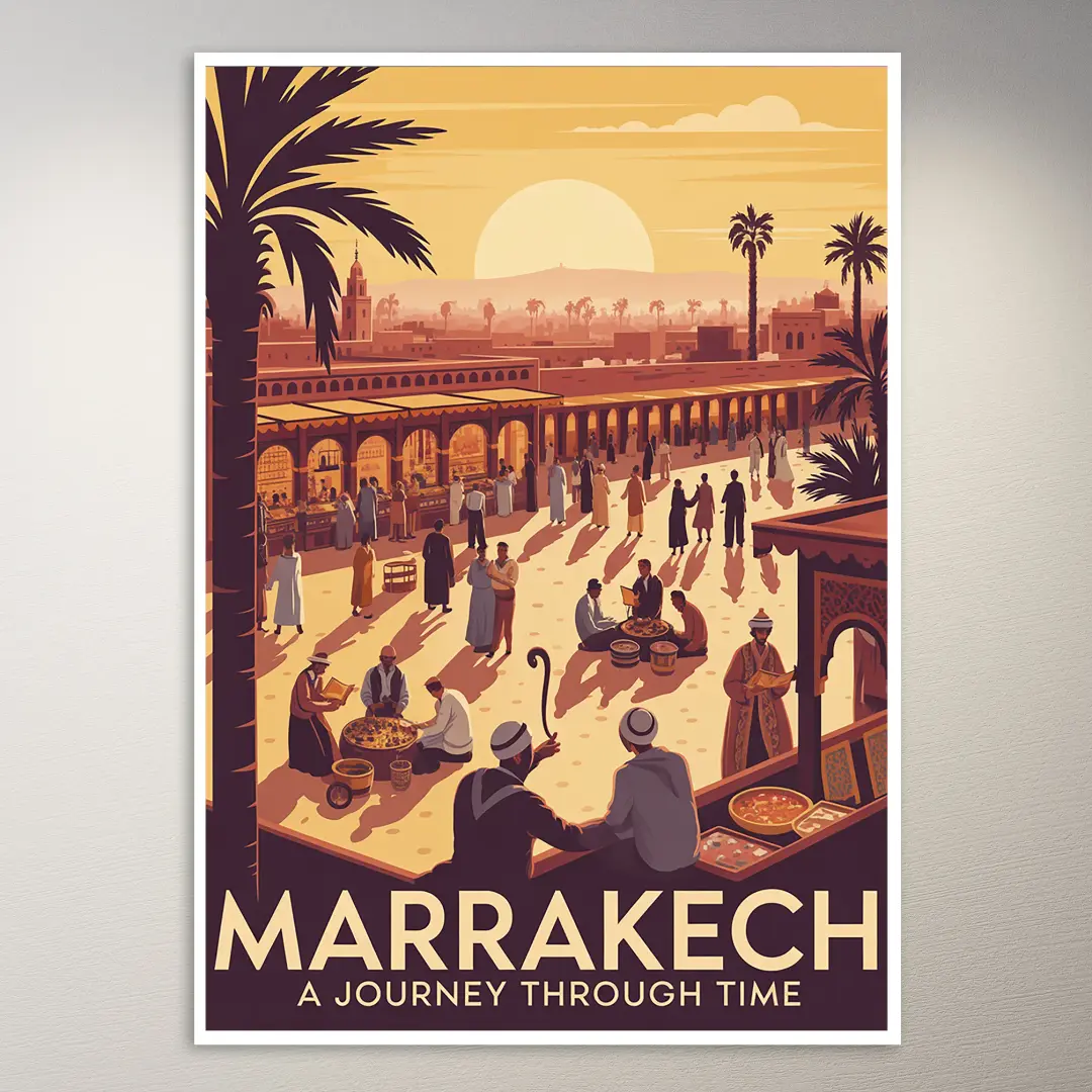 Marrakech Travel Poster