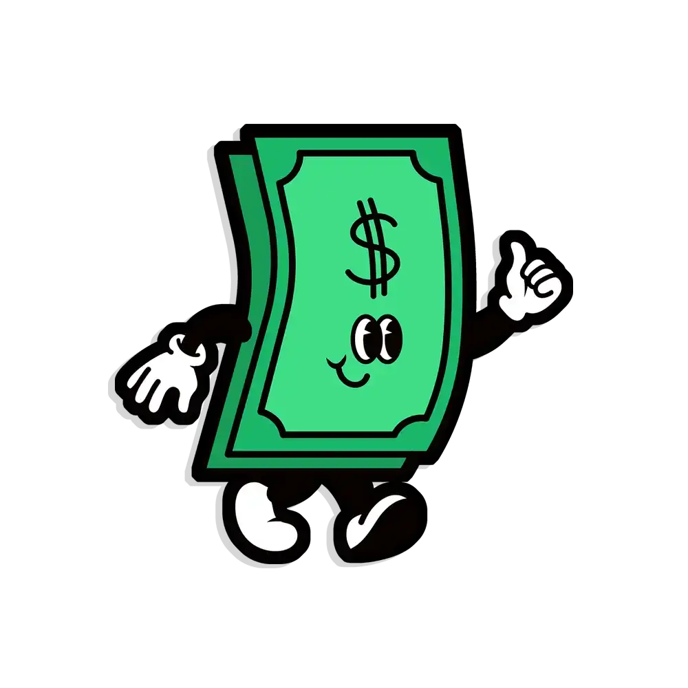 Geld-Cartoon-Sticker