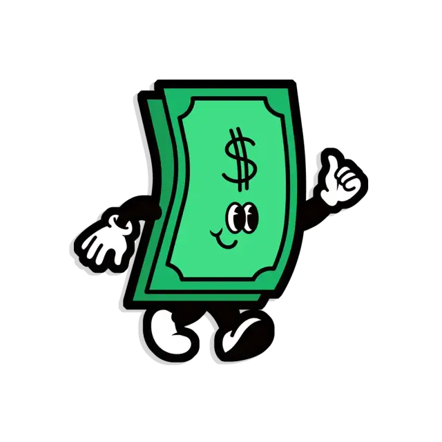 Geld-Cartoon-Sticker