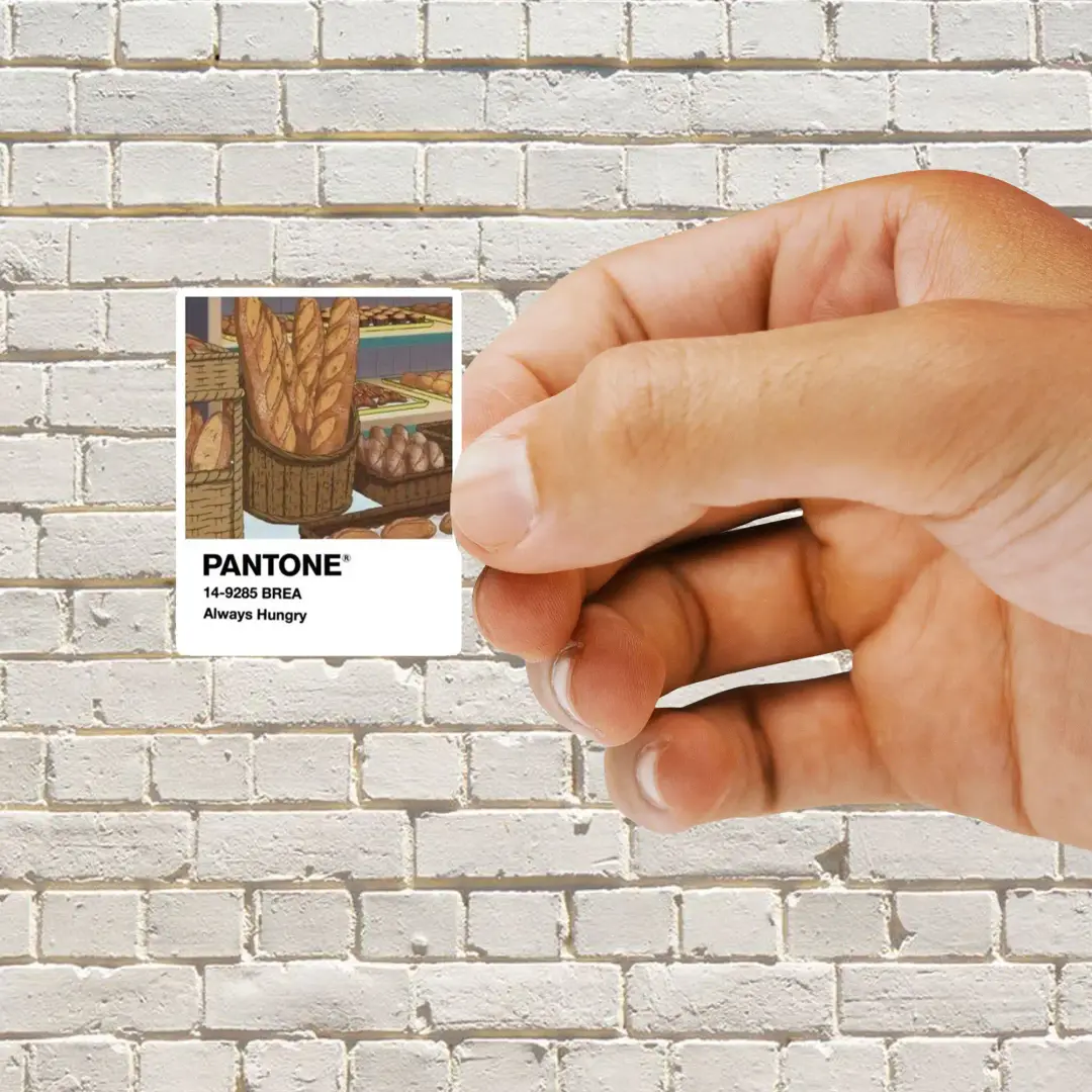 Immer hungrig Pantone
