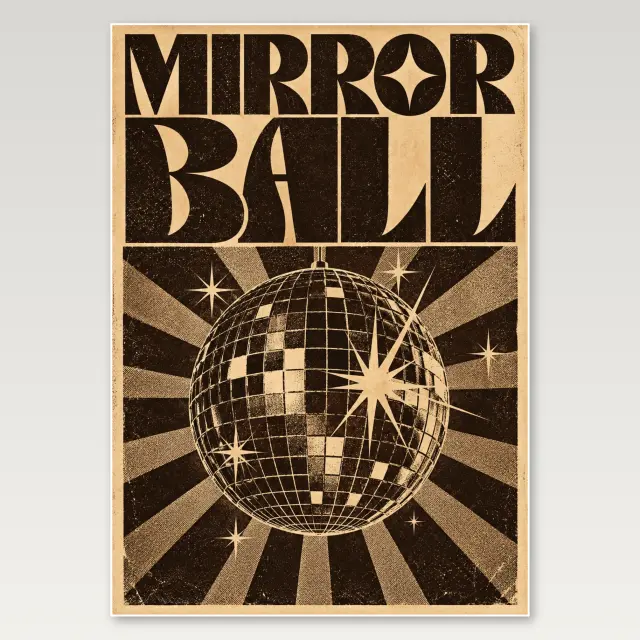 Mirrorball Folklore A4-Poster