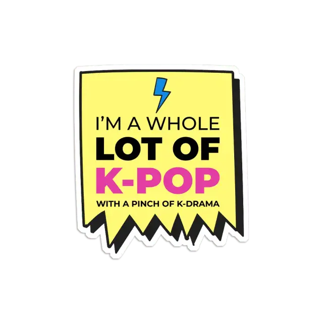 Ich bin durch und durch K-Pop Sticker