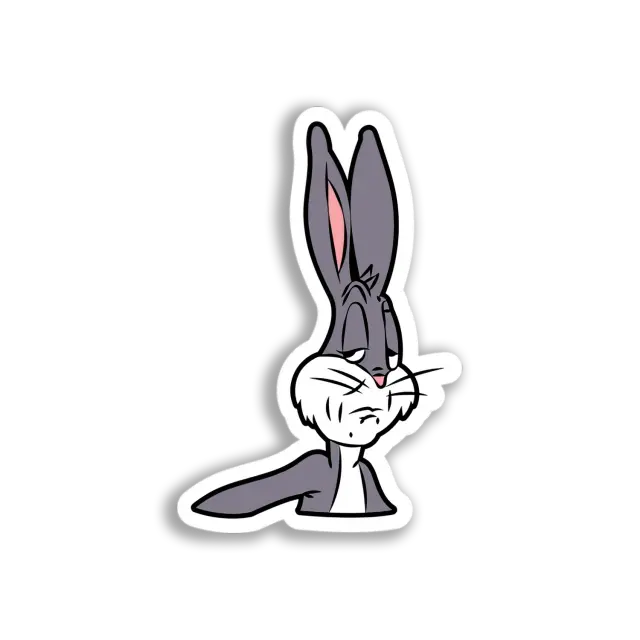 Gelangweilter Bugs Bunny Sticker