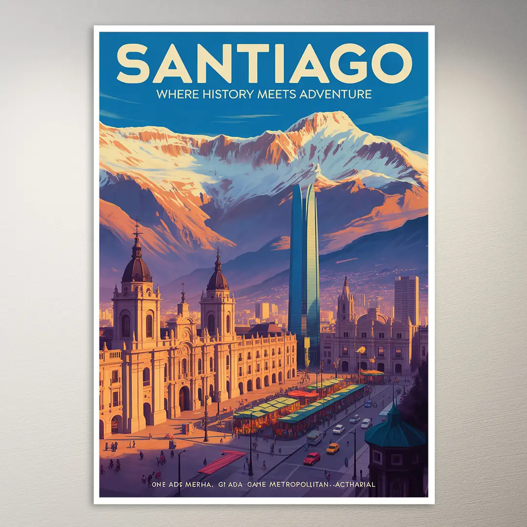 Santiago Reiseposter