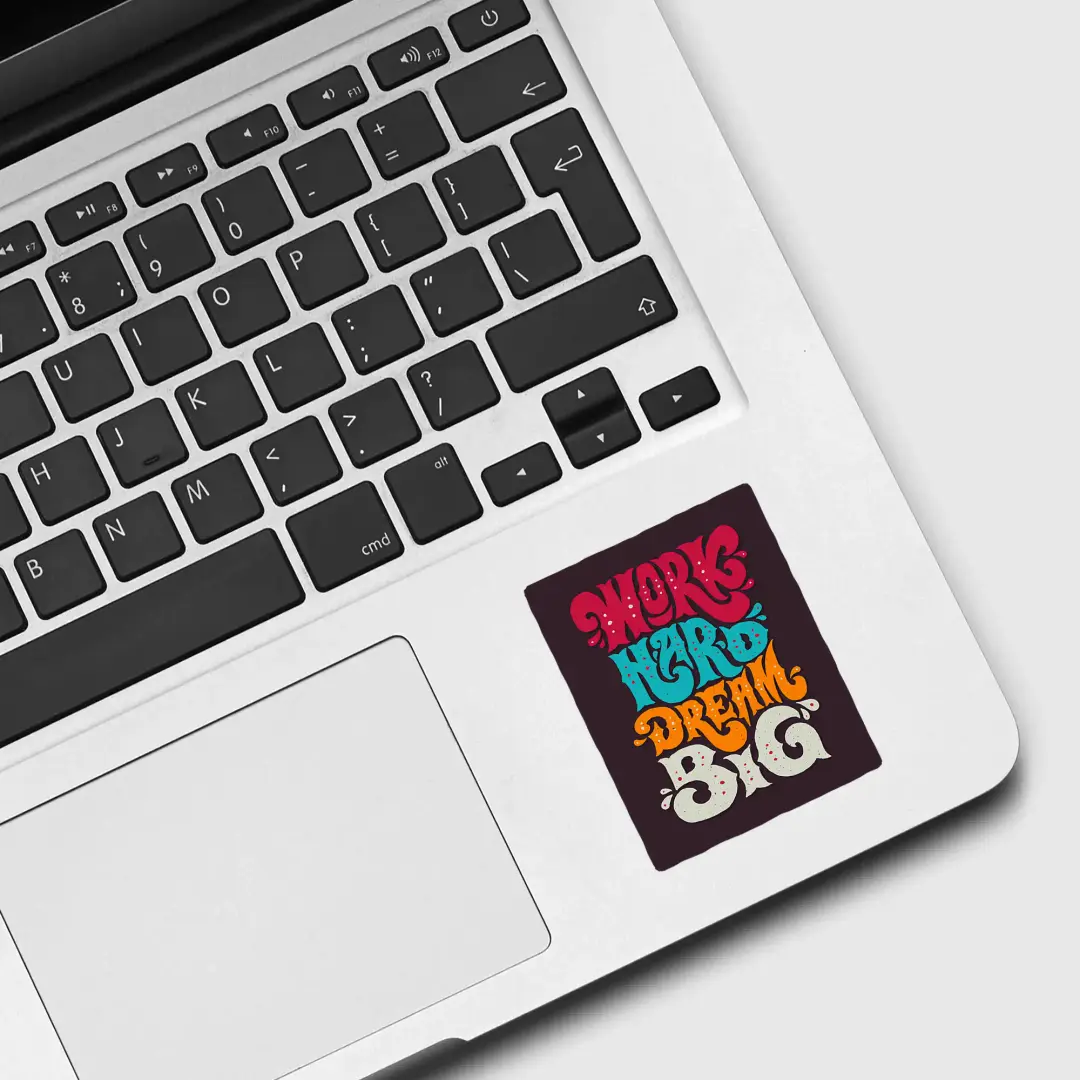 Hart arbeiten, groß träumen Sticker