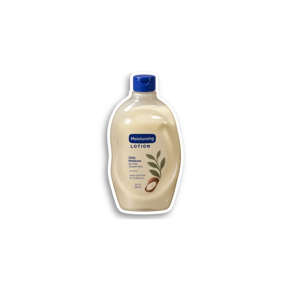 Blaue Lotionflasche Sticker