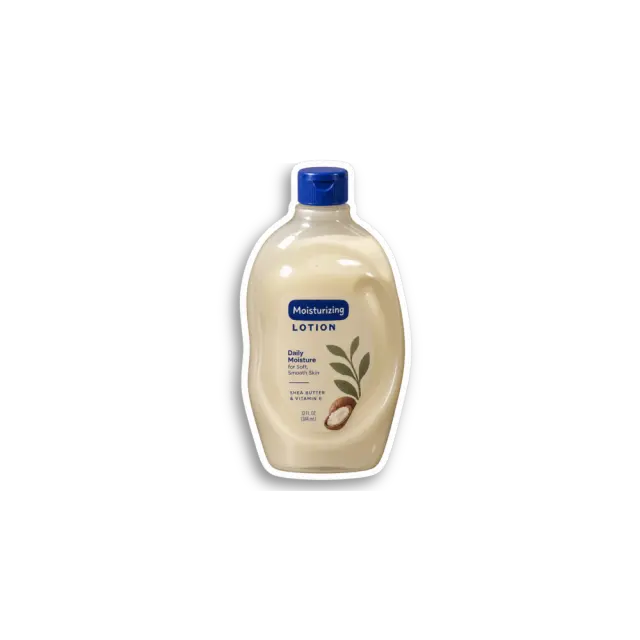 Blue Lotion Bottle Sticker