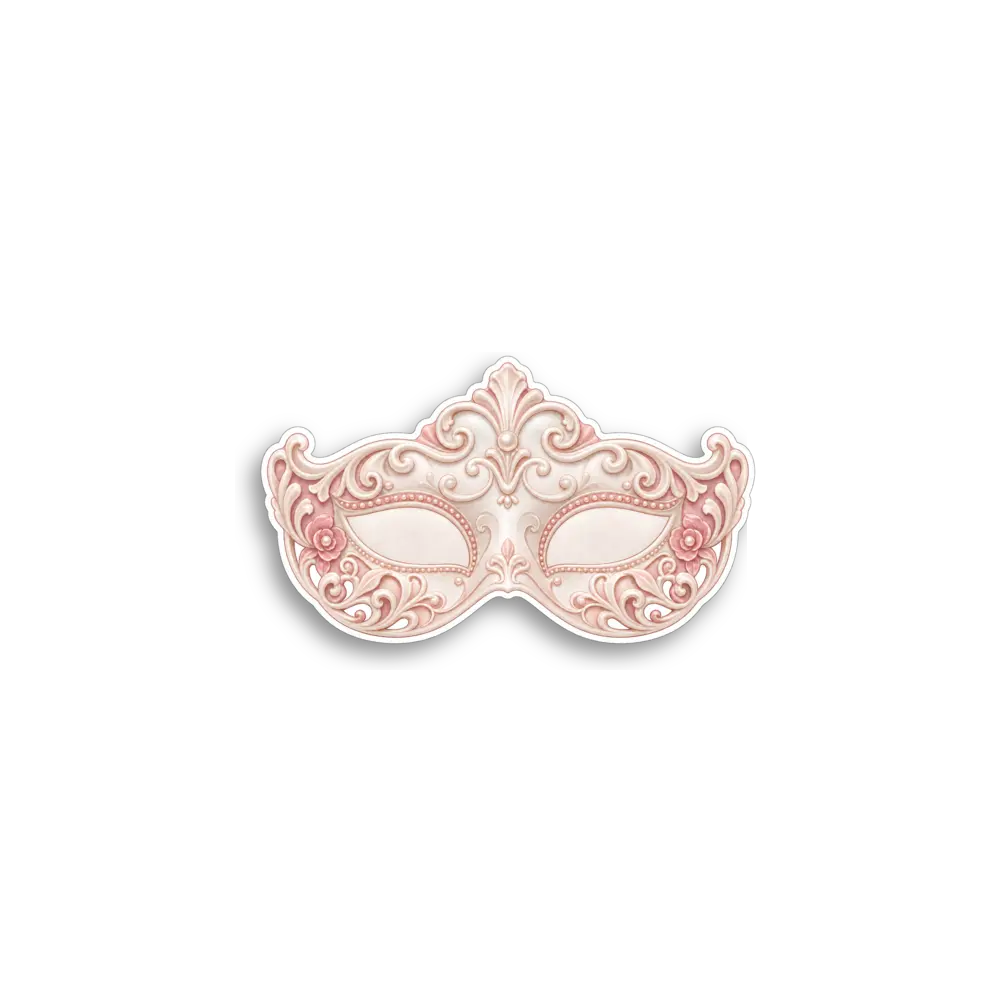 Spitzen-Maskenballmaske Sticker