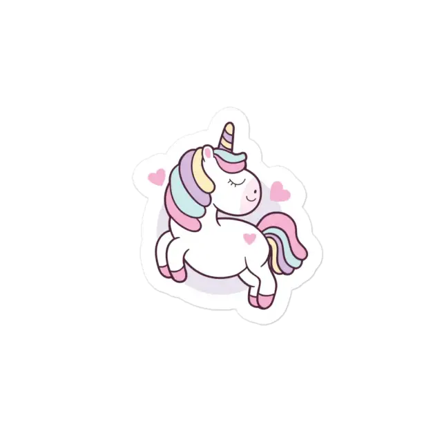 Cute Smiling Unicorn Sticker