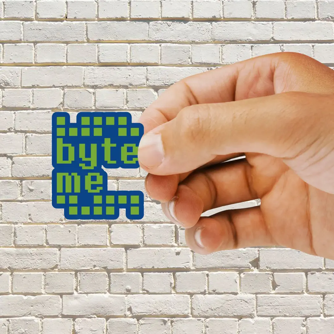 Pegatina Byte Me